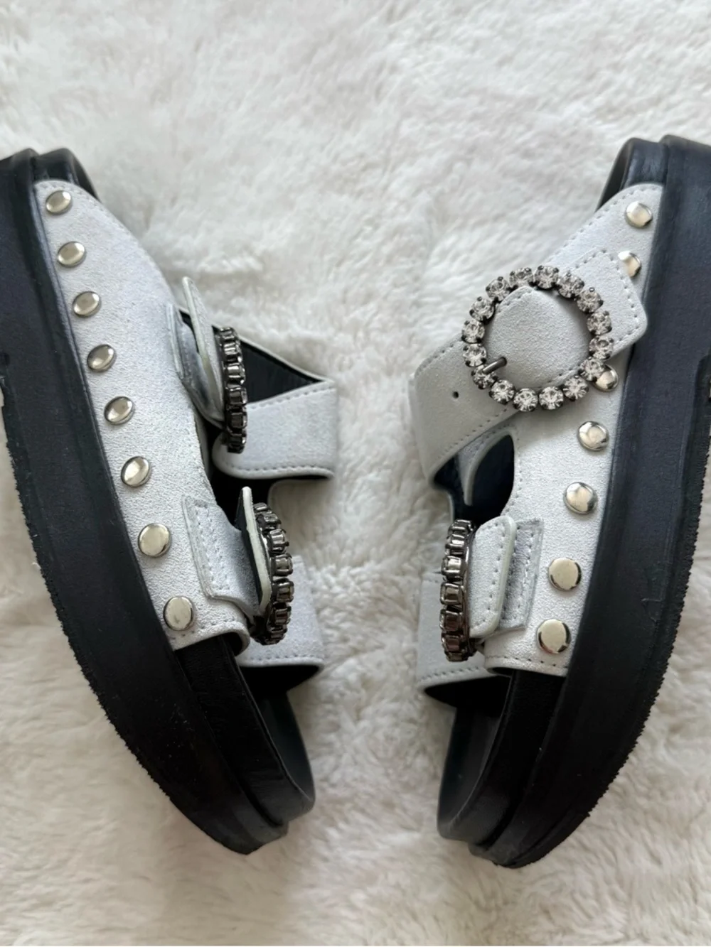 Isabel Marant women suede sandals with crystals size 36 EU Authentic - Picture 7 of 10